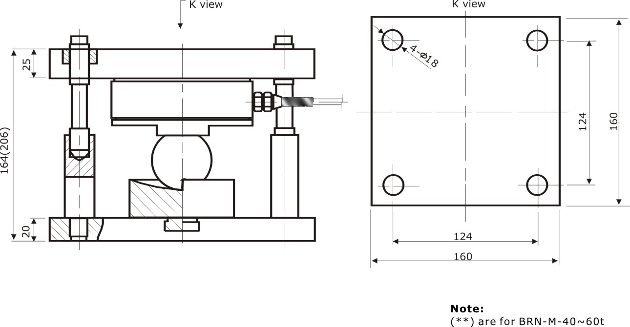 BRN-M ring torsional load cell