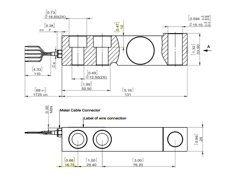 SQC-RV-2KLB DIMENSION